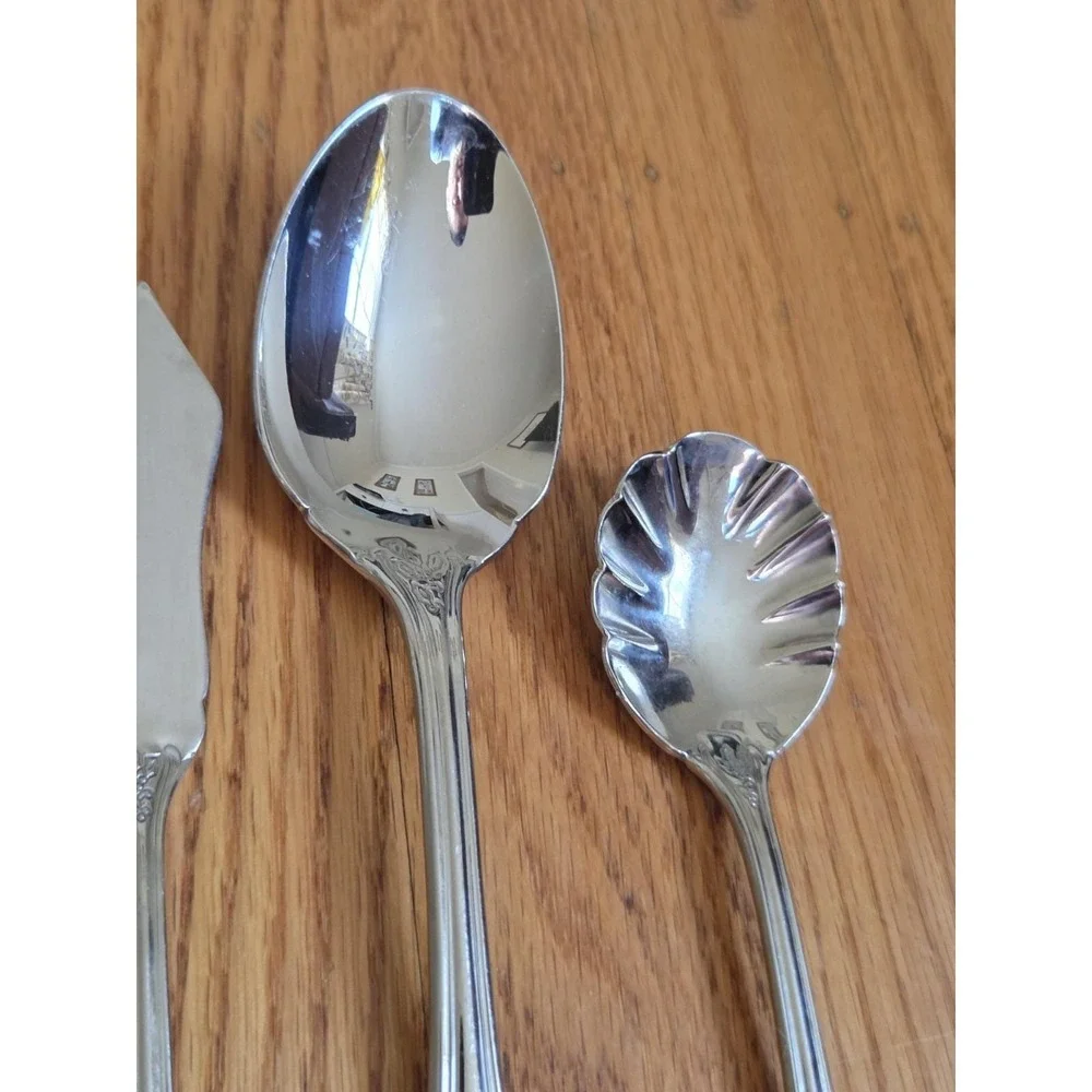 Wallace Silversmiths Spode‎ Christmas Tree  5 Piece Hostess Serving Set